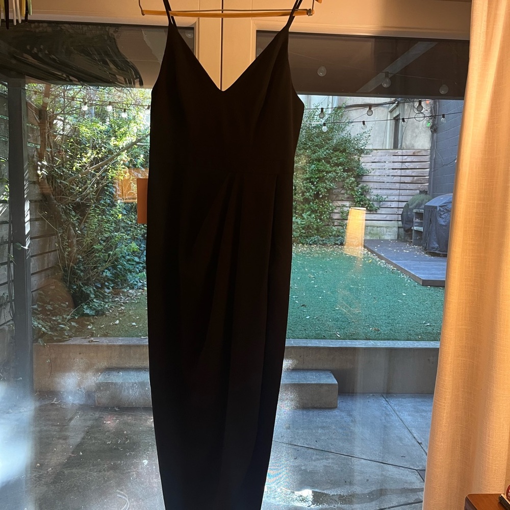 BHLDN Elegant Black Sleeveless Dress